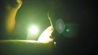 Multiple angle fleshlight in the dark