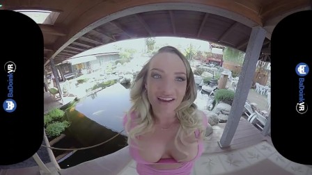 Cali Carter in Virtual Reality gets Fucked Outdoors