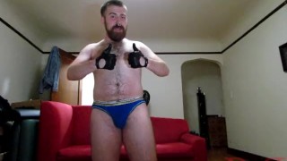 Thedudewhosadude jerks it in tributed leather