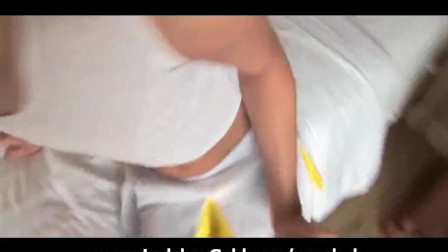 Yellow Stockings Ladyboy anal Toy Play