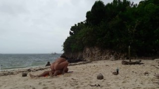 Hot sex on a hidden beach of small island!!!