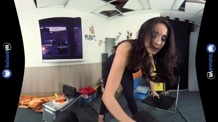 BaDoinkVR Anissa Kate Interrogating You With Her Pussy In Virtual Reality