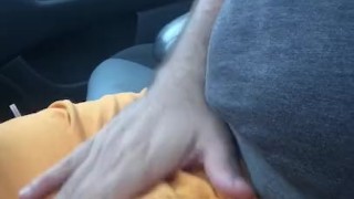 Jacking off while driving