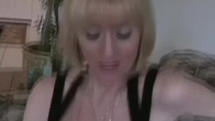 Titjob and Cum From amateur Granny