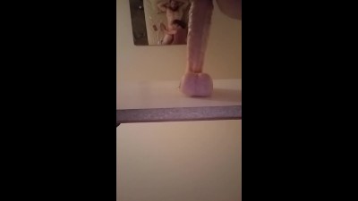 Amateur Wife Fucking Sucking - Amateur wife fucking huge dildo while sucking dick Porn Videos - Tube8