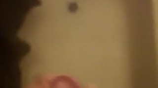 Beating my dick in the shower
