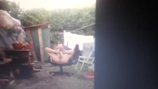 my first self footjob public