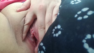amateur fingers pussy in public parking lot and caught