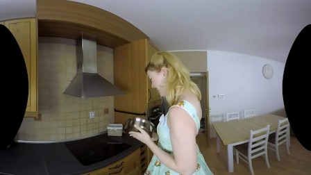 Anny Aurora in a hot vintage housewife scene in VR