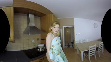 Anny Aurora in a hot vintage housewife scene in VR