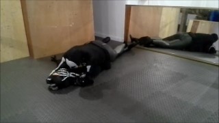 skeleton wearing a wetsuit