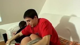 Cock hungry twink gets his butt spanked before being fucked