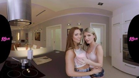 18VR Morgan Rodriguez And Gina Gerson Share Cock VR Porn