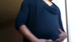 Masturbating