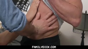 ❤️FamilyDick-Daddy and Friend Share His boy