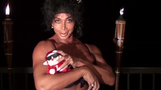 Pec Flexing With Teddy on the Terrace with LDR, IFBB Pro FBB Fitness