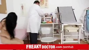 Petite teen from Slovakia Lucianna Karel and naughty doctor
