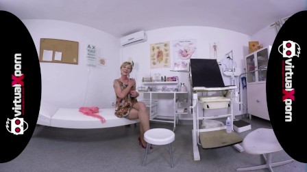naughty blonde granny who waits for her doctor