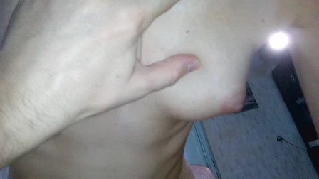 The young bitch played with my penis in her pussy and fucked me up