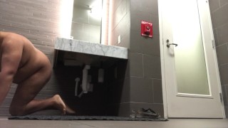 Jerkin' In The Mall Restroom