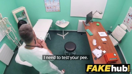 Fake Hospital Toilet room blowjob and fucking with big boobs euro patient