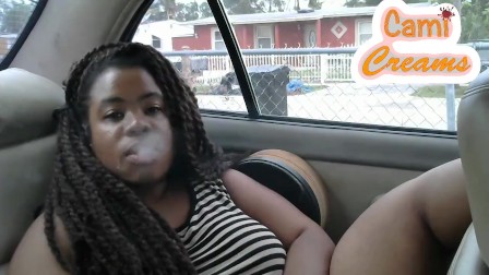 Smoking Playing With My Wet Pussy In The Car - Cami Creams