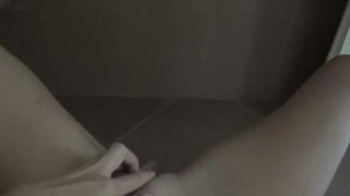 My funny pissing at the wall in hotel-toilet