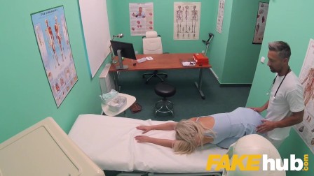 Fake Hospital Fast fucking gives blonde big tits Brit multiple orgasms
