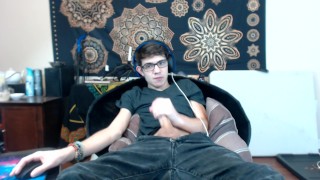follow at onlyfans.com/svenwall20 twink cum nerd glasses