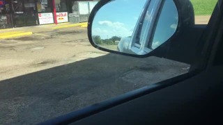 Cock tease in public
