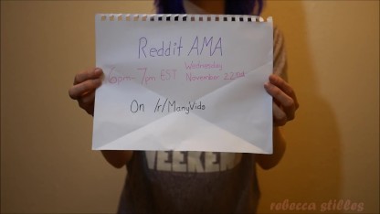Reddit AmA November 22nd