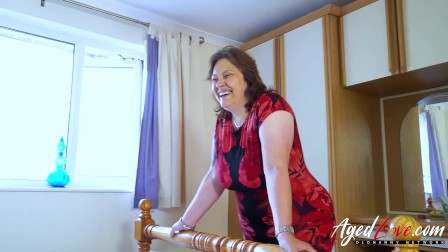 AgedLovE Busty mature Playing Hard with Handy Man