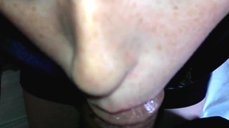 Freckled Blonde Sucking My BBC & Swallows Every Drop Of My Hot Cum