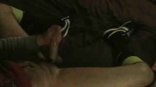 Jerking-Off in Soccer Socks & Sneakers