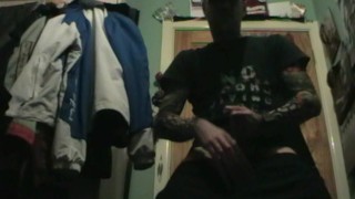 Jerking-Off my hard boner