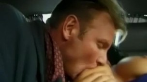 busty german in wild backseat fuck