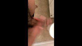 Masterbation in bathroom