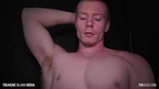 Straight Dad milks a load from his huge cock HD