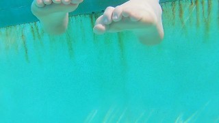 Water Toes | Wiggling Toes in the Water | Pale Feet and Toes