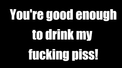 You're good enough to drink my piss AUDIO ONLY JOI Porn Videos - Tube8