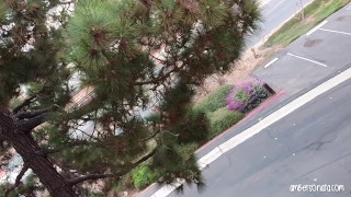 Risky Public Masturbation By Apartments