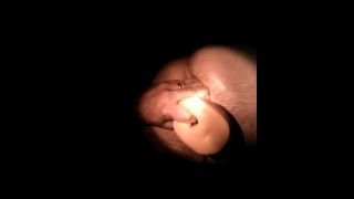 Friend videos inserting a large dildo