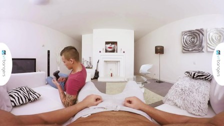 Gay VR PORN - Gamer boyfriend take a big dick the ass