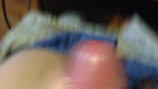 Jerking off my uncut dick