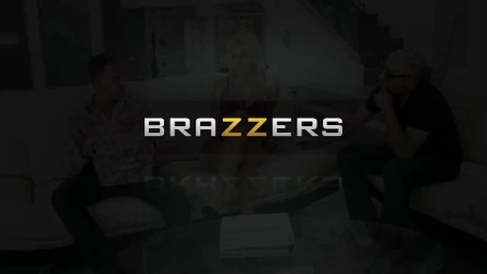 Blonde Bride To Be Gets A BIG gift - Brazzers
