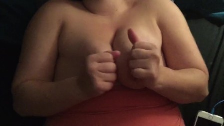 Big tits massage