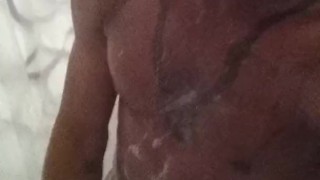 Hometowndick Jack's himself before taking shower