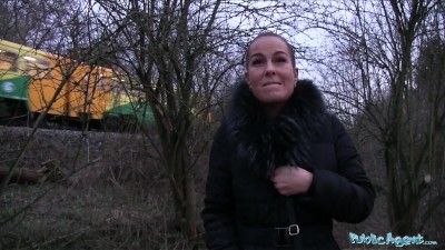 Preview 3 of Public Agent Alicia Wild Shows Her Tits And Fucks His Cock