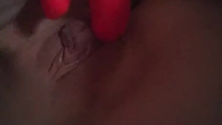 Playing with wet pussy