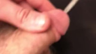 Teen soft piss in toilet